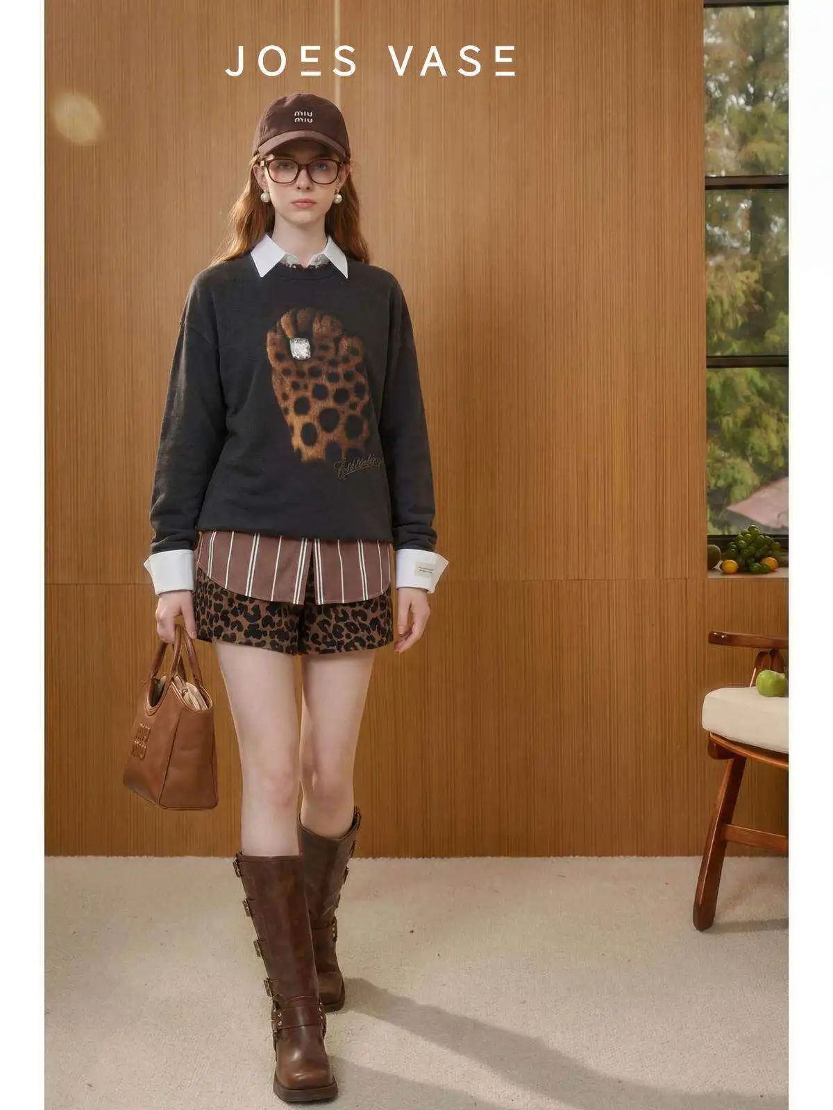 Loose Long Sleeve Women's T-shirt Black Lab Ebony Print Vintage Style round Neck Cotton Casual Fashion for Autumn New Arrival
Loose Long Sleeve Women's T-shirt Black Lab Ebony Print Vintage Style round Neck Cotton Casual Fashion for Autumn New Arrival