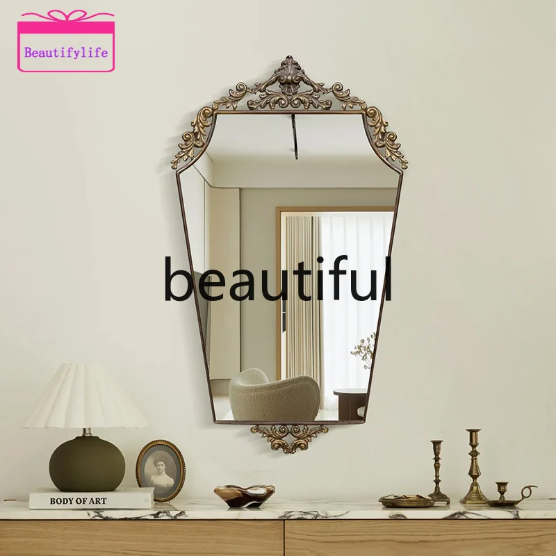 YL Premium sense simple carved decorative mirror household wall hanging living room, master bedroom, makeup mirror
YL Premium sense simple carved decorative mirror household wall hanging living room, master bedroom, makeup mirror