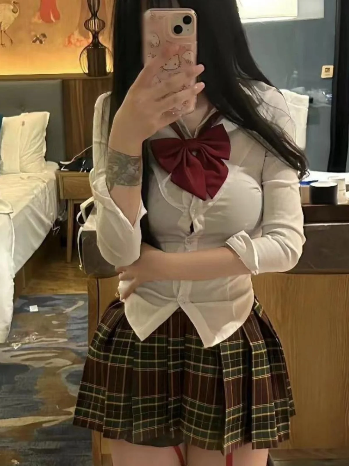 Женский комплект Long Sve irt JK orm Pure Desire с застежкой на талии, осень 2024, новый комплект для похудения Sle College Faion
Женский комплект Long Sve irt JK orm Pure Desire с застежкой на талии, осень 2024, новый комплект для похудения Sle College Faion