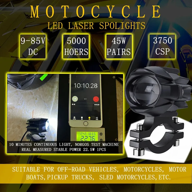Motorcycle Spotlight LED fog Light additional motorcycle led lights Auxiliary motorcycle Headlight led motorcycle accessories
Motorcycle Spotlight LED fog Light additional motorcycle led lights Auxiliary motorcycle Headlight led motorcycle accessories