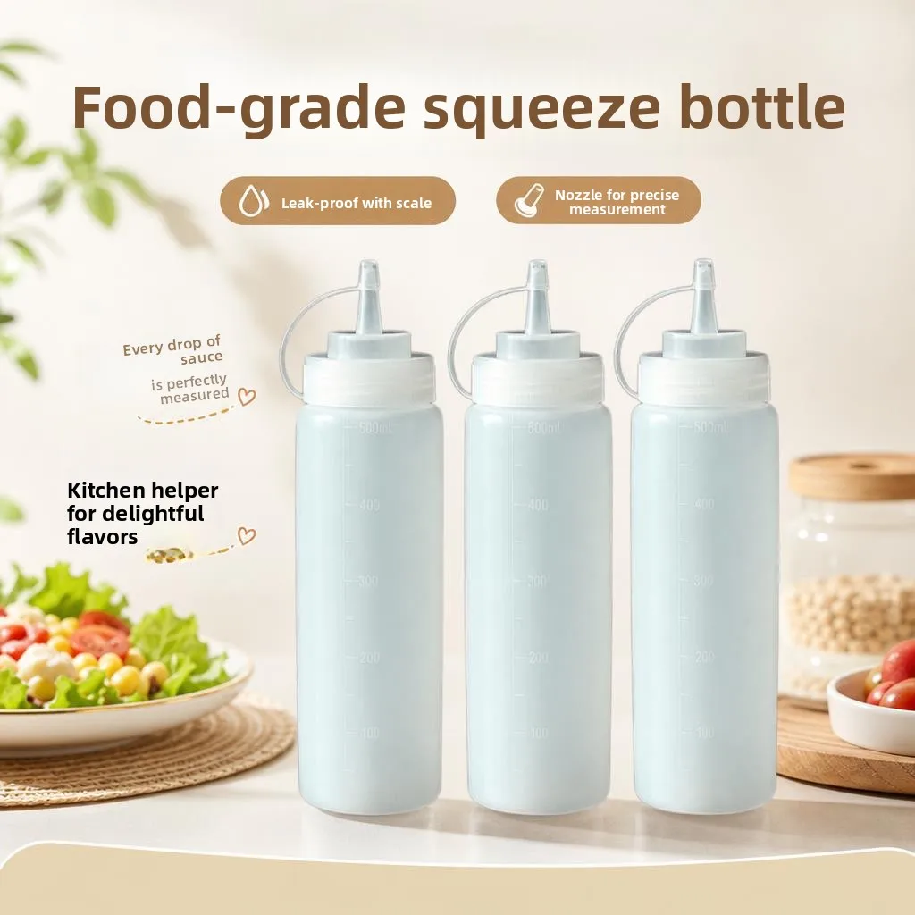 Thickened Plastic Sauce Bottle Food Grade Commercial Grade Squeezer Mouth for Street Vendors Condiment Bottle Kitchen Storage
Thickened Plastic Sauce Bottle Food Grade Commercial Grade Squeezer Mouth for Street Vendors Condiment Bottle Kitchen Storage