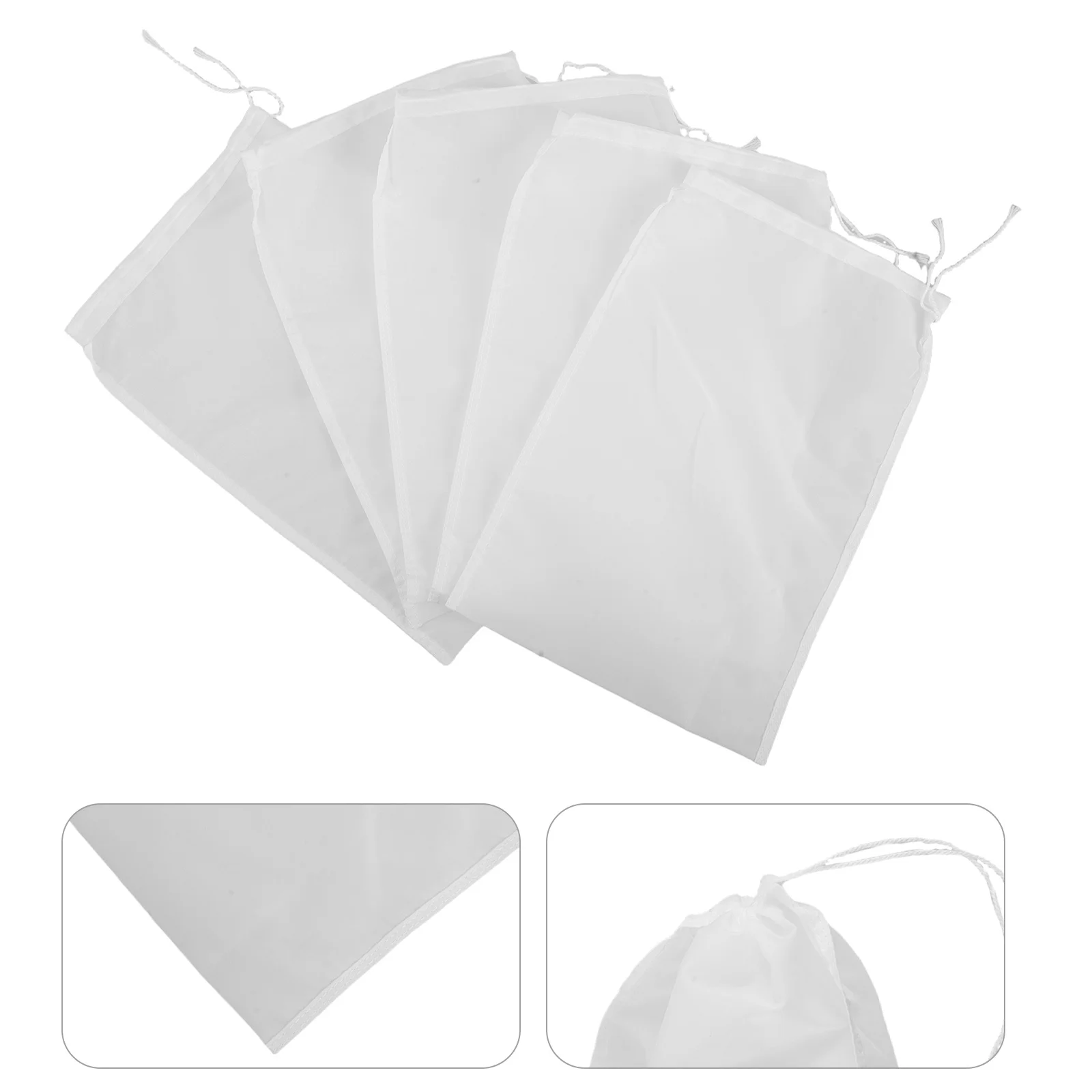 10Pcs Kitchen Food Filter Bags Ultra Fine Nylon Mesh Reusable Nut Milk Bag Cheesecloth Strainer for Soy Milk Juice Cold Brew Tea
10Pcs Kitchen Food Filter Bags Ultra Fine Nylon Mesh Reusable Nut Milk Bag Cheesecloth Strainer for Soy Milk Juice Cold Brew Tea