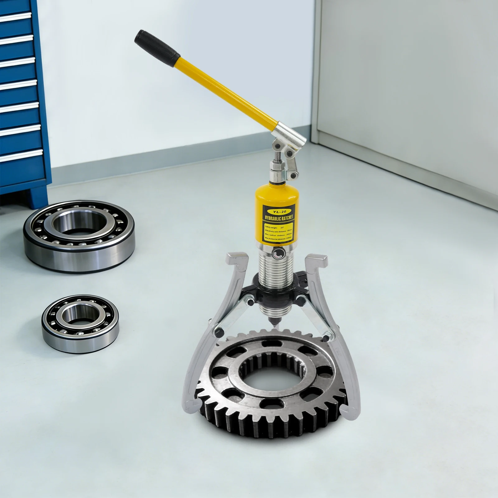 20T Hydraulic Puller Kit with 3 Jaws Comfortable Grip Lever Handle round Corners for Heavy-Duty Applications
20T Hydraulic Puller Kit with 3 Jaws Comfortable Grip Lever Handle round Corners for Heavy-Duty Applications