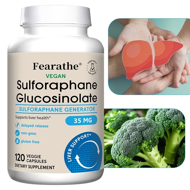 Sulforaphane Glucosinolate Capsules, Broccoli Seed Extract, Antioxidant, Cellular & Liver Cell Wellness Support
Sulforaphane Glucosinolate Capsules, Broccoli Seed Extract, Antioxidant, Cellular & Liver Cell Wellness Support