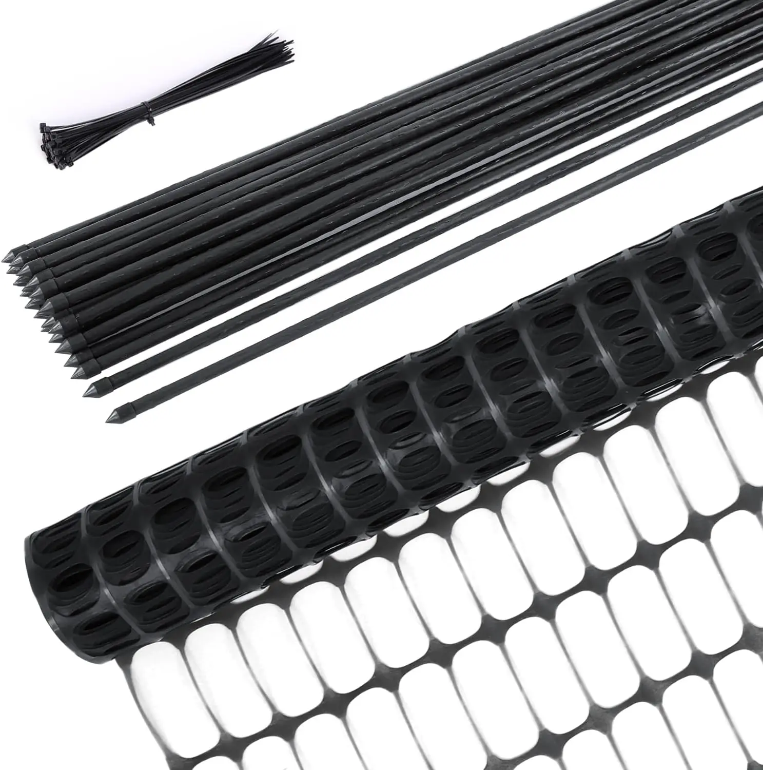 Многоразовый пластиковый рулон забора 3,4 фута x 100 футов с 25 кольями, универсальный садовый барьер для безопасности и защиты
Многоразовый пластиковый рулон забора 3,4 фута x 100 футов с 25 кольями, универсальный садовый барьер для безопасности и защиты