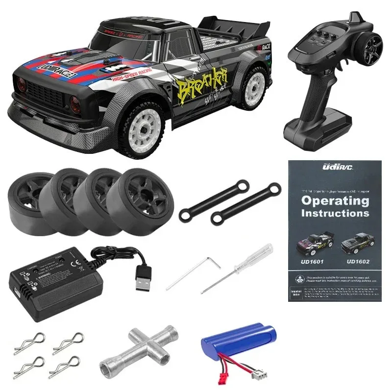 UDIR/C UD1601 Pro RC Car For Kids 1:16 2.4GHz 4WD 40km/h High Speed Remote Control Drift Car Birthday Gifts For Boys Girls
UDIR/C UD1601 Pro RC Car For Kids 1:16 2.4GHz 4WD 40km/h High Speed Remote Control Drift Car Birthday Gifts For Boys Girls