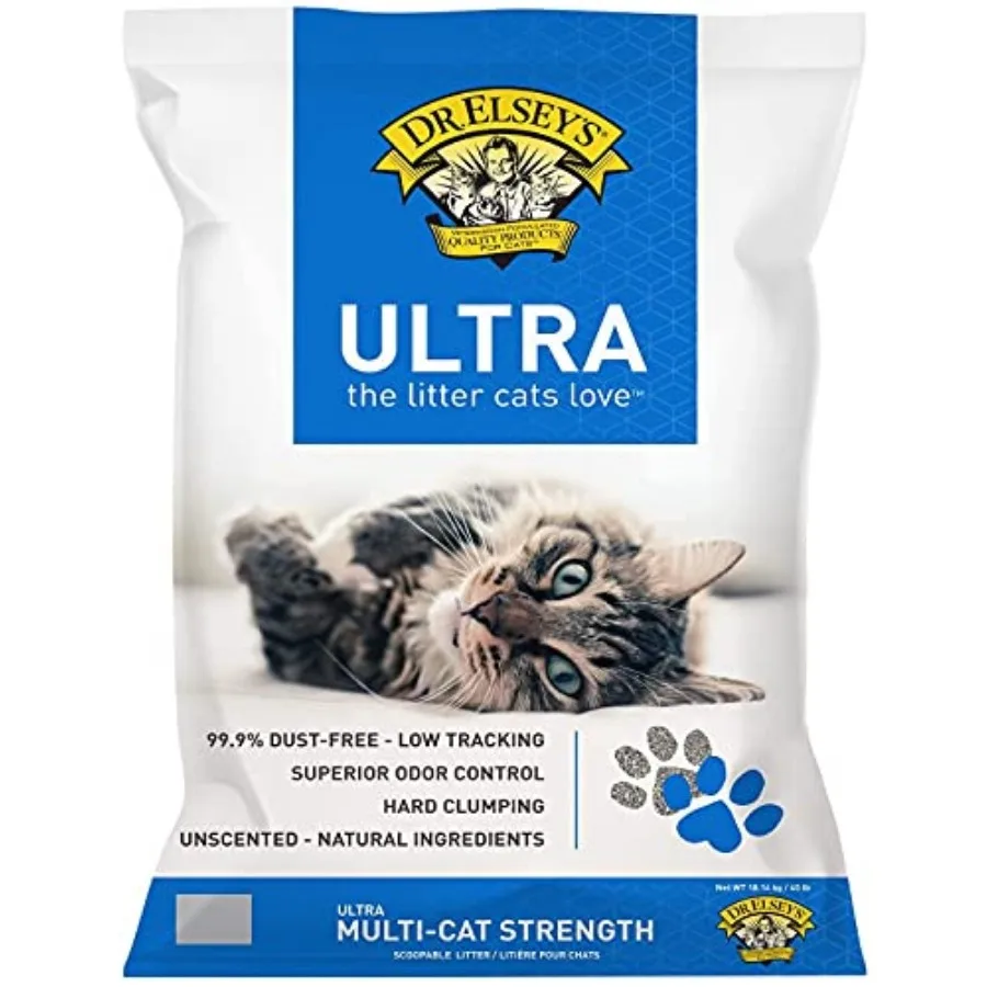 Ultra UnScented Clumping Clay Cat Litter 40 lb. Bag
Ultra UnScented Clumping Clay Cat Litter 40 lb. Bag