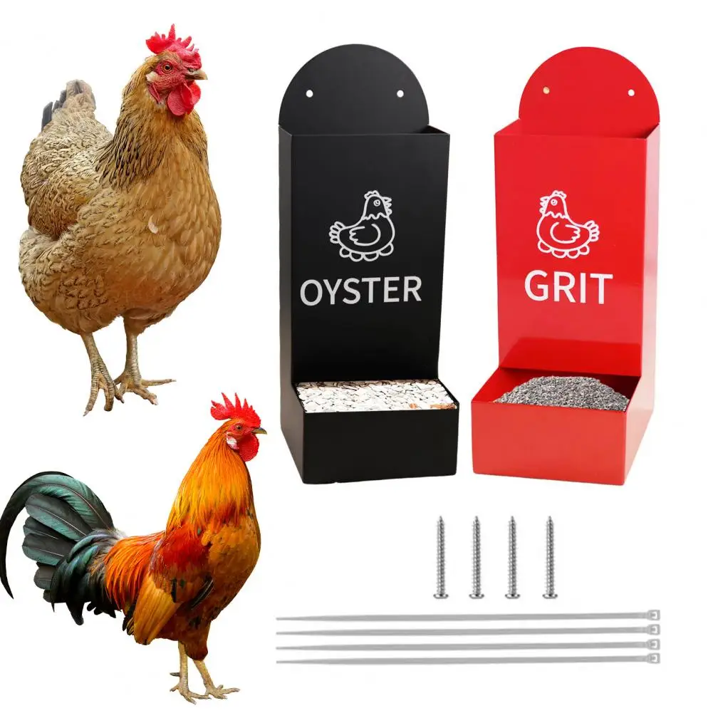 2Pcs Hanging Chicken Feeder with Oyster Shell - Automatic Metal Poultry Feeder Tray for Hens, Durable Feeding Supplies
2Pcs Hanging Chicken Feeder with Oyster Shell - Automatic Metal Poultry Feeder Tray for Hens, Durable Feeding Supplies
