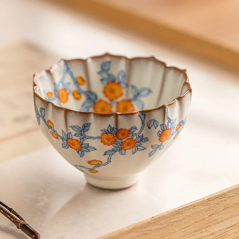 80ML Apricot Blue Branch Lotus Petal Cup Ru Kiln Teacup Master Cup High-end Personal Special Kung Fu Tea Tasting Cup Gift Box
80ML Apricot Blue Branch Lotus Petal Cup Ru Kiln Teacup Master Cup High-end Personal Special Kung Fu Tea Tasting Cup Gift Box