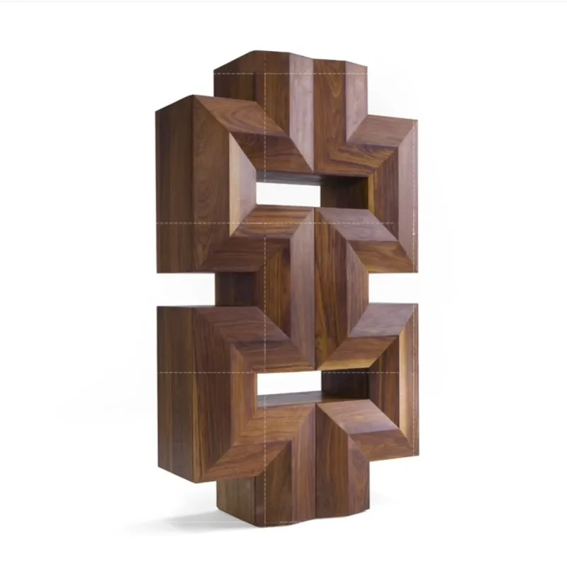 Italian display decorative black walnut bookcase display cabinet storage modern simple Nordic side cabinet
Italian display decorative black walnut bookcase display cabinet storage modern simple Nordic side cabinet