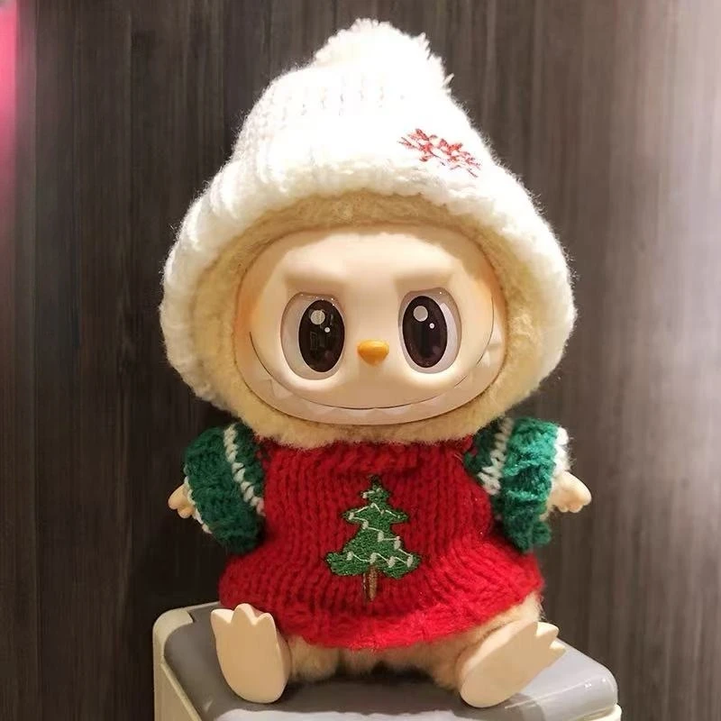 Doll Clothes For 15-17CM Labubu Clothing Merry Christmas Hat Scarf Elk Snowman Set Mini Plush Doll Accessory New Year Dress Gift
Doll Clothes For 15-17CM Labubu Clothing Merry Christmas Hat Scarf Elk Snowman Set Mini Plush Doll Accessory New Year Dress Gift