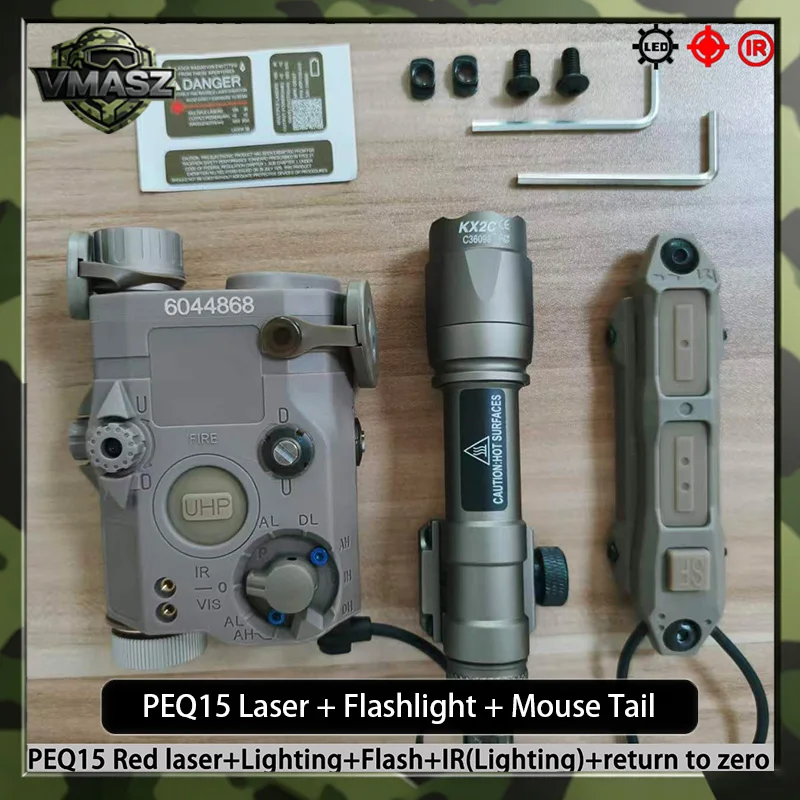 Dual Control Rat Tail Switch for Hunting Equipment PEQ15 Red Green Laser Indicator M600C Tactical Lighting Compatible with M300A
Dual Control Rat Tail Switch for Hunting Equipment PEQ15 Red Green Laser Indicator M600C Tactical Lighting Compatible with M300A