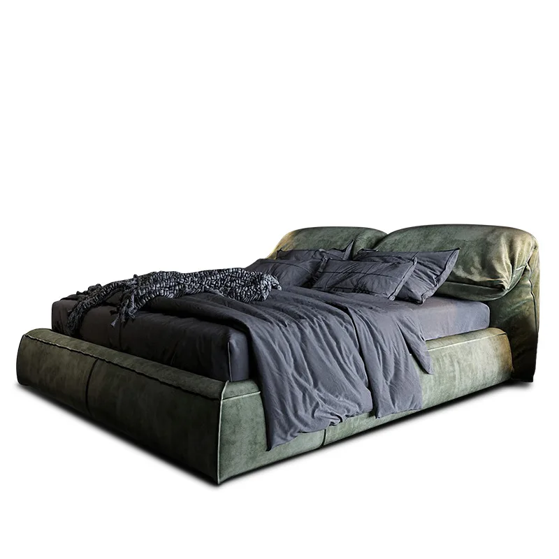 Nordic technology fabric soft bag bed, modern simple Italian master bedroom light luxury double bed
Nordic technology fabric soft bag bed, modern simple Italian master bedroom light luxury double bed