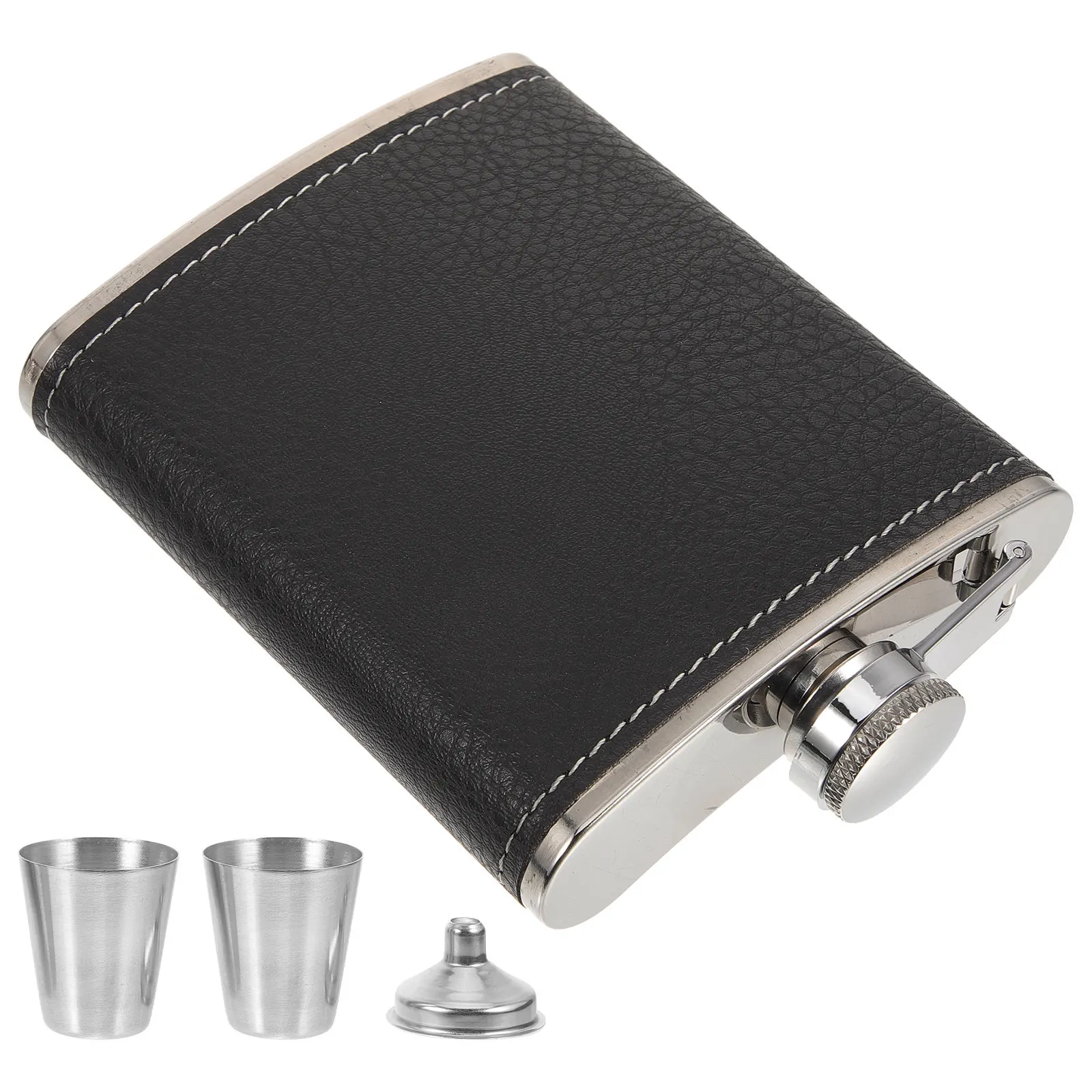 1Set Stainless Steel Hip Flask Small Leak Proof Portable Liquor Bottle Camping Travel Whiskey Flask for Men Funnel Included
1Set Stainless Steel Hip Flask Small Leak Proof Portable Liquor Bottle Camping Travel Whiskey Flask for Men Funnel Included