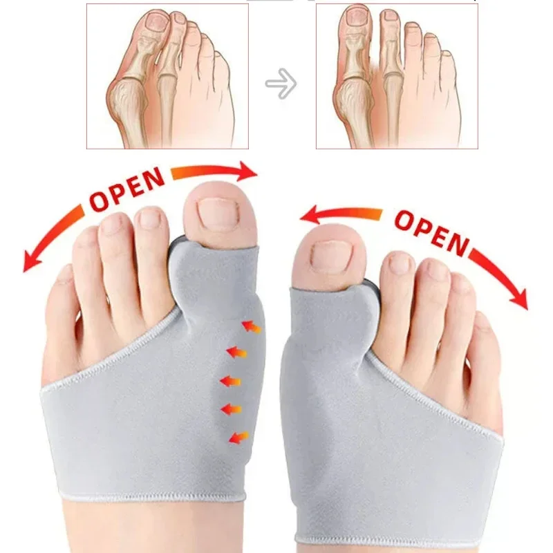 2Pcs Toes Separator Socks Thumb Adjuster Straightener Feet Bone Orthotics Appliance Hallux Valgus Splint Sleeve Bunion Corrector
2Pcs Toes Separator Socks Thumb Adjuster Straightener Feet Bone Orthotics Appliance Hallux Valgus Splint Sleeve Bunion Corrector
