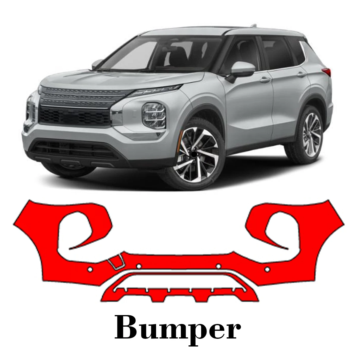 Car Precut Paint Protection Film Front Bumper Anti-scratch Exterior TPU PPF For Mitsubishi Outlander 2023-2025
Car Precut Paint Protection Film Front Bumper Anti-scratch Exterior TPU PPF For Mitsubishi Outlander 2023-2025