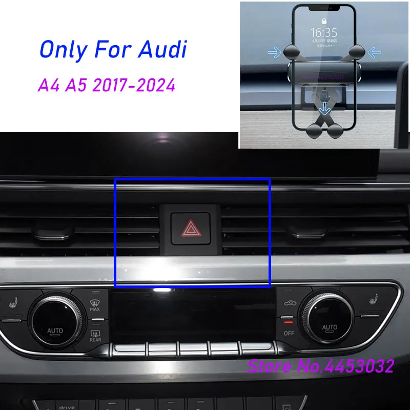 For Audi A4 B9 8W A5 8W8 F5 2017-2024 Gravity Car Phone Holder Stand Mounts Support Horizontal GPS Bracket With Base Accessories
For Audi A4 B9 8W A5 8W8 F5 2017-2024 Gravity Car Phone Holder Stand Mounts Support Horizontal GPS Bracket With Base Accessories