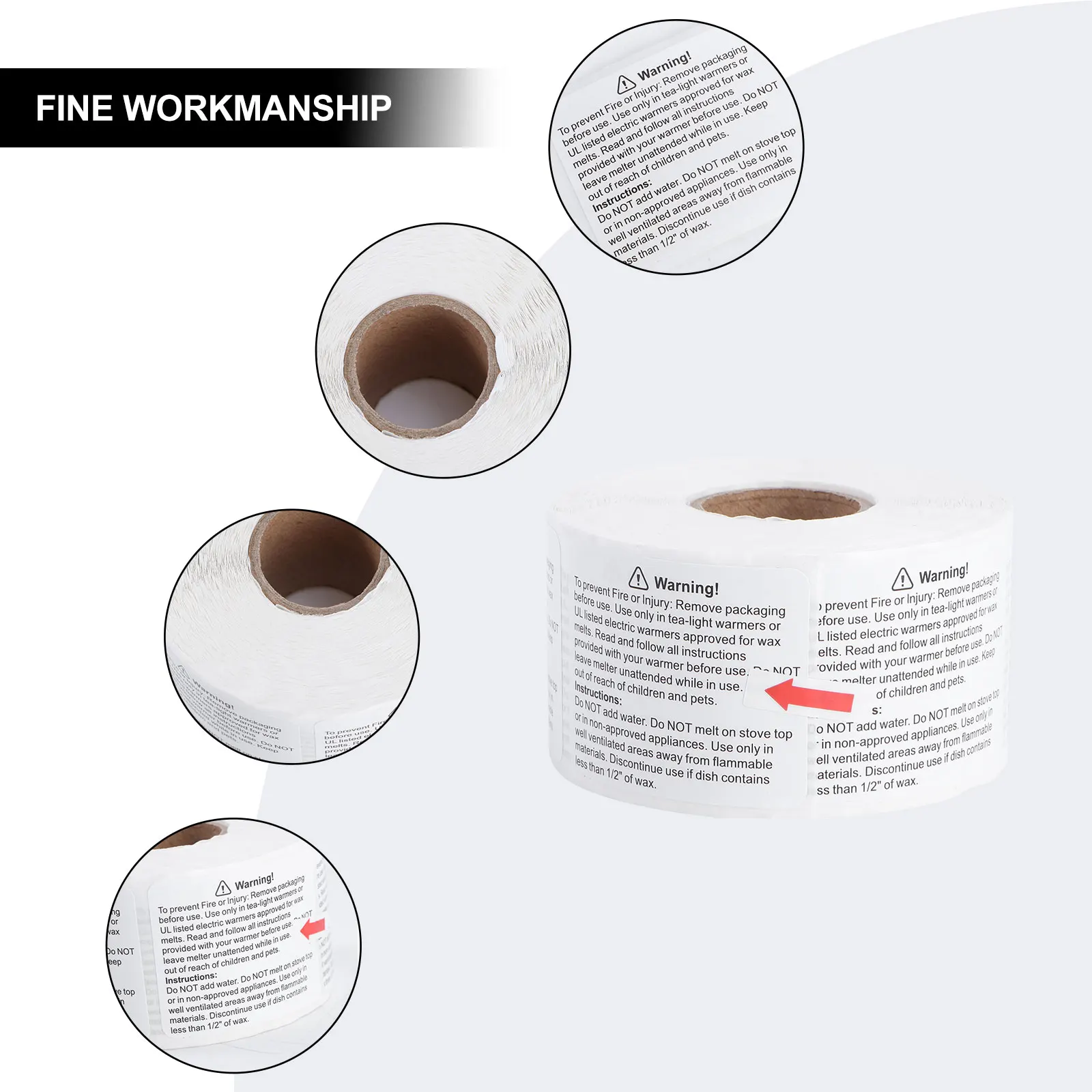 Wax Melt Warning Labels Safety Stickers Adhesive Warning Decals For Business Glass Wood Metal 1 Roll 
Wax Melt Warning Labels Safety Stickers Adhesive Warning Decals For Business Glass Wood Metal 1 Roll