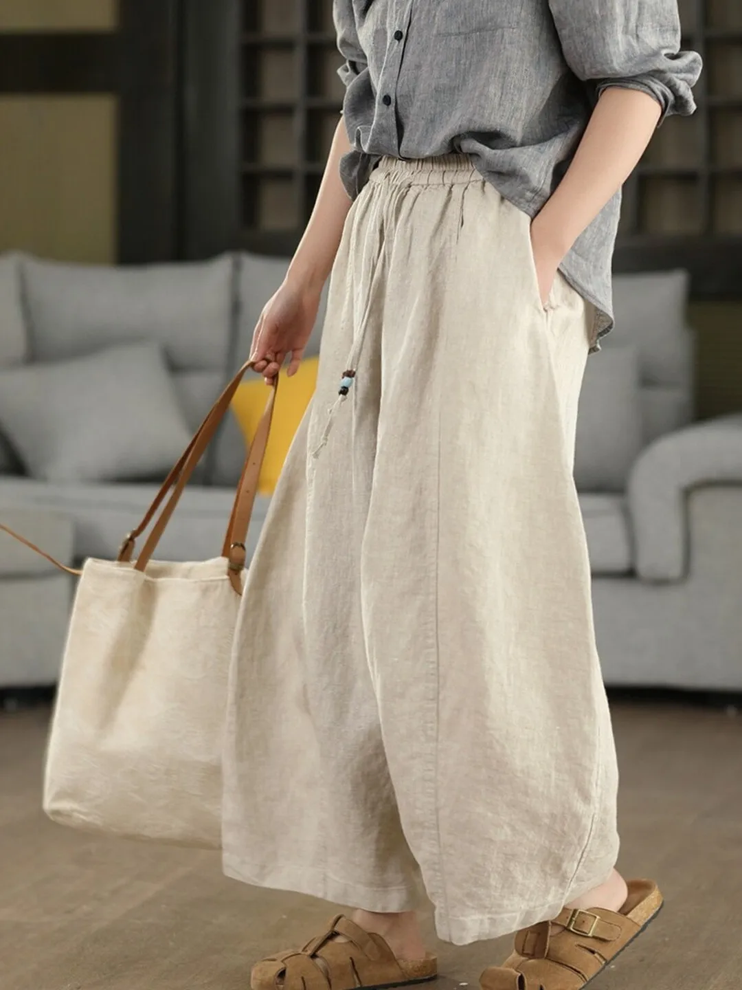 High Waist Wide Leg Pants Women's Summer plus Size Fashion Drapey Loose Slimming Casual Trousers Straight Cut Color
High Waist Wide Leg Pants Women's Summer plus Size Fashion Drapey Loose Slimming Casual Trousers Straight Cut Color