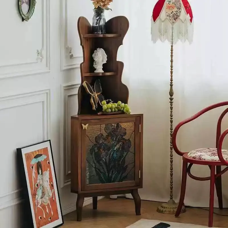 French retro all solid wood against the wall locker side cabinet storage living room sofa corner dining room bedroom corner tria
French retro all solid wood against the wall locker side cabinet storage living room sofa corner dining room bedroom corner tria