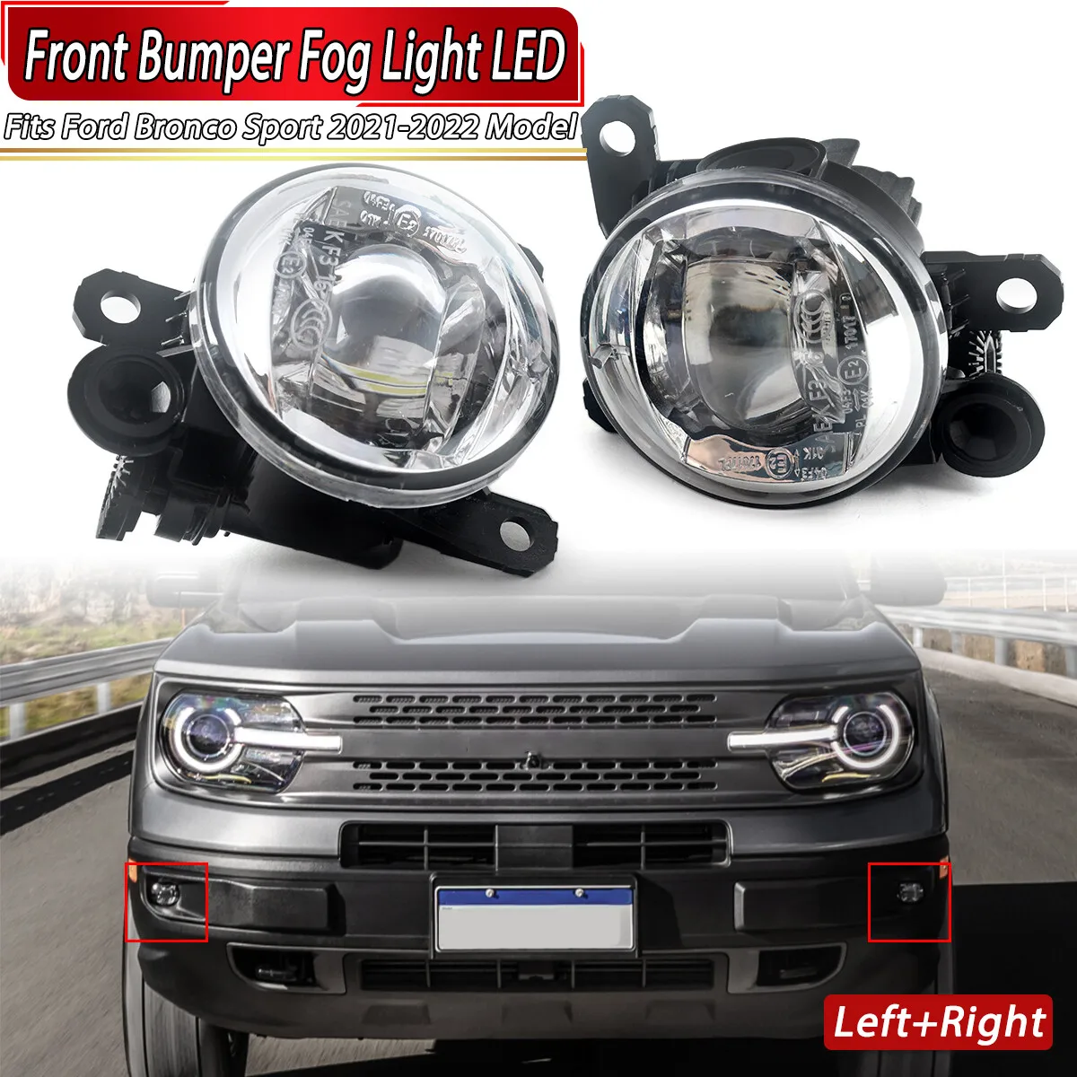 Replace For Ford Bronco Front Left Right Fog Lights Sport Base 4-Door 2021 2022 Pair Front Bumper LED Fog Light Lamp Clear Lens
Replace For Ford Bronco Front Left Right Fog Lights Sport Base 4-Door 2021 2022 Pair Front Bumper LED Fog Light Lamp Clear Lens
