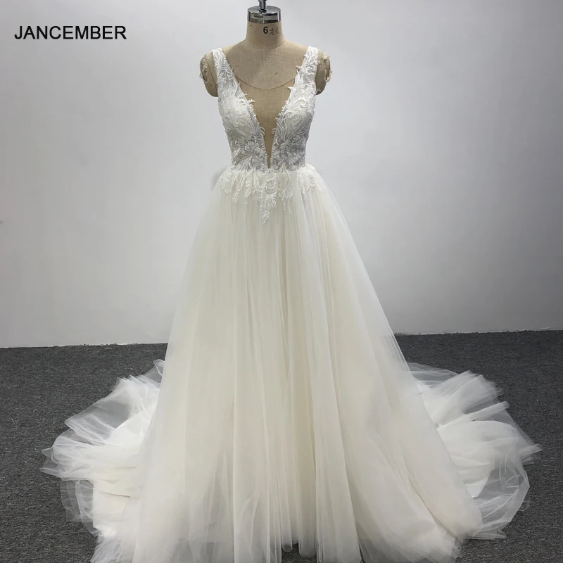 High Quality Customized V Neck Princess A Line Wedding Dresses Sweep Train Custom Made 2026 Vestido De Noival LSQX026
High Quality Customized V Neck Princess A Line Wedding Dresses Sweep Train Custom Made 2026 Vestido De Noival LSQX026