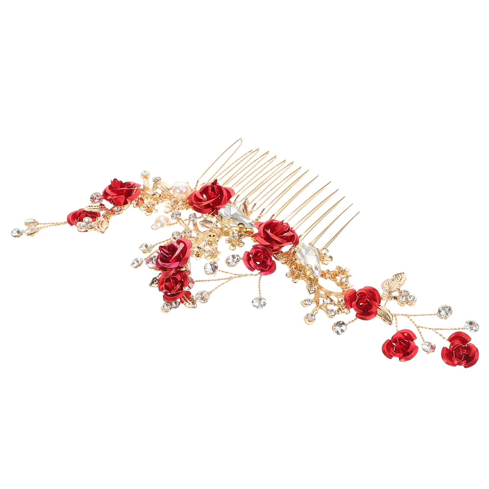 Red Flower Hair Comb Elegant Bridal Wedding Guest Accessories Comfortable Wear Unique Style Versatile Use Exquisite
Red Flower Hair Comb Elegant Bridal Wedding Guest Accessories Comfortable Wear Unique Style Versatile Use Exquisite