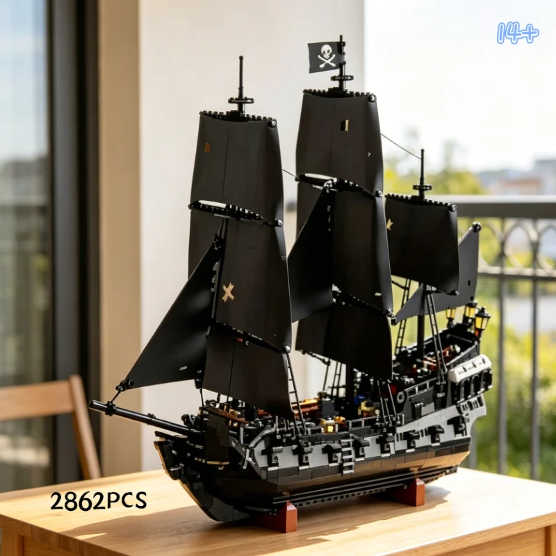 In Stock 2862PCS Good Sales The Caribbean Ship 10365 Blocks Black Pearl Film Sailboat Model Sets Toys For Birthday Party Gifts
In Stock 2862PCS Good Sales The Caribbean Ship 10365 Blocks Black Pearl Film Sailboat Model Sets Toys For Birthday Party Gifts