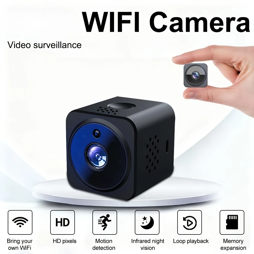 Беспроводная Wi-Fi камера безопасности с 1080P HD ночным видением и обнаружением движения, мини-камера для защиты внутренней/наружной безопасности
Беспроводная Wi-Fi камера безопасности с 1080P HD ночным видением и обнаружением движения, мини-камера для защиты внутренней/наружной безопасности