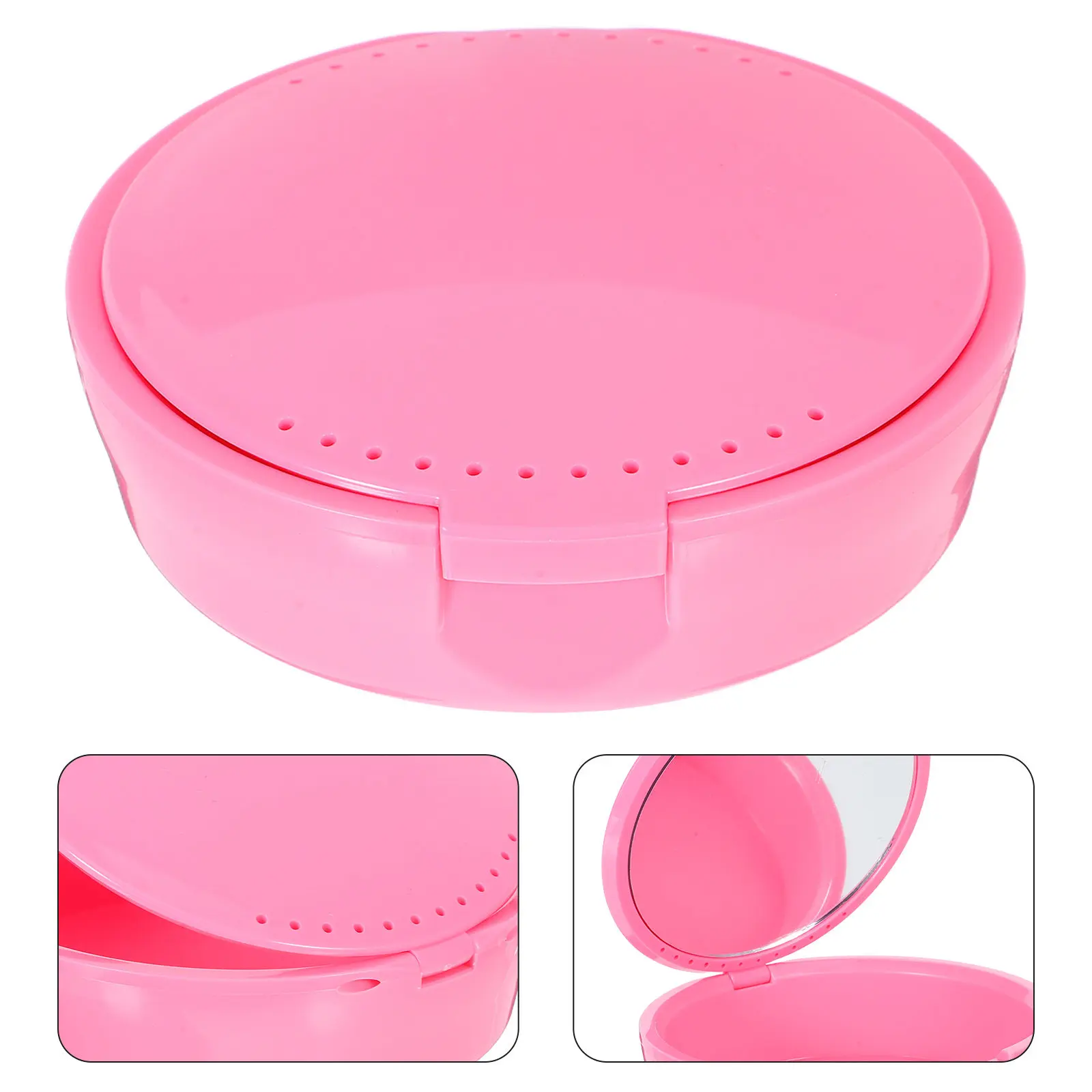 Portable Round Retainer Box with Mirror Compact Plastic Tooth Holder Travel False Teeth Storage Organizer Milk Tooth Case
Portable Round Retainer Box with Mirror Compact Plastic Tooth Holder Travel False Teeth Storage Organizer Milk Tooth Case