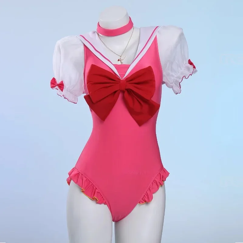 Anime headboard Sakura cosplay costume women sexy swimsuit dress cute belly cover bathing beach bikini suit Halloween costumes
Anime headboard Sakura cosplay costume women sexy swimsuit dress cute belly cover bathing beach bikini suit Halloween costumes