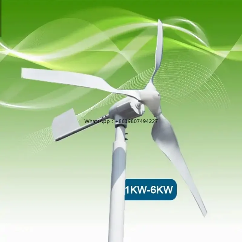 3KW Horizontal Axis Wind Turbine 48V Low Noise Alternative Free Energy Wind Mill 3KW Wind Generator System for Home Farm Boat
3KW Horizontal Axis Wind Turbine 48V Low Noise Alternative Free Energy Wind Mill 3KW Wind Generator System for Home Farm Boat