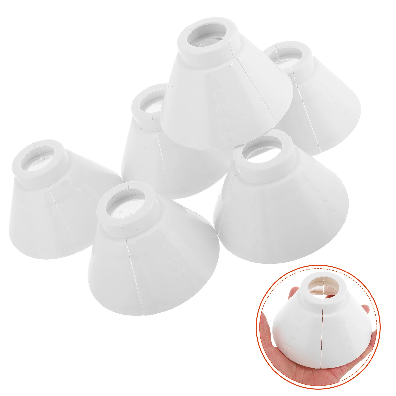 6 Pairs Lampshade Holder Hanging Ceiling Light Cover Plastic Shades Small Bracket for Bulb Cage Guard
6 Pairs Lampshade Holder Hanging Ceiling Light Cover Plastic Shades Small Bracket for Bulb Cage Guard