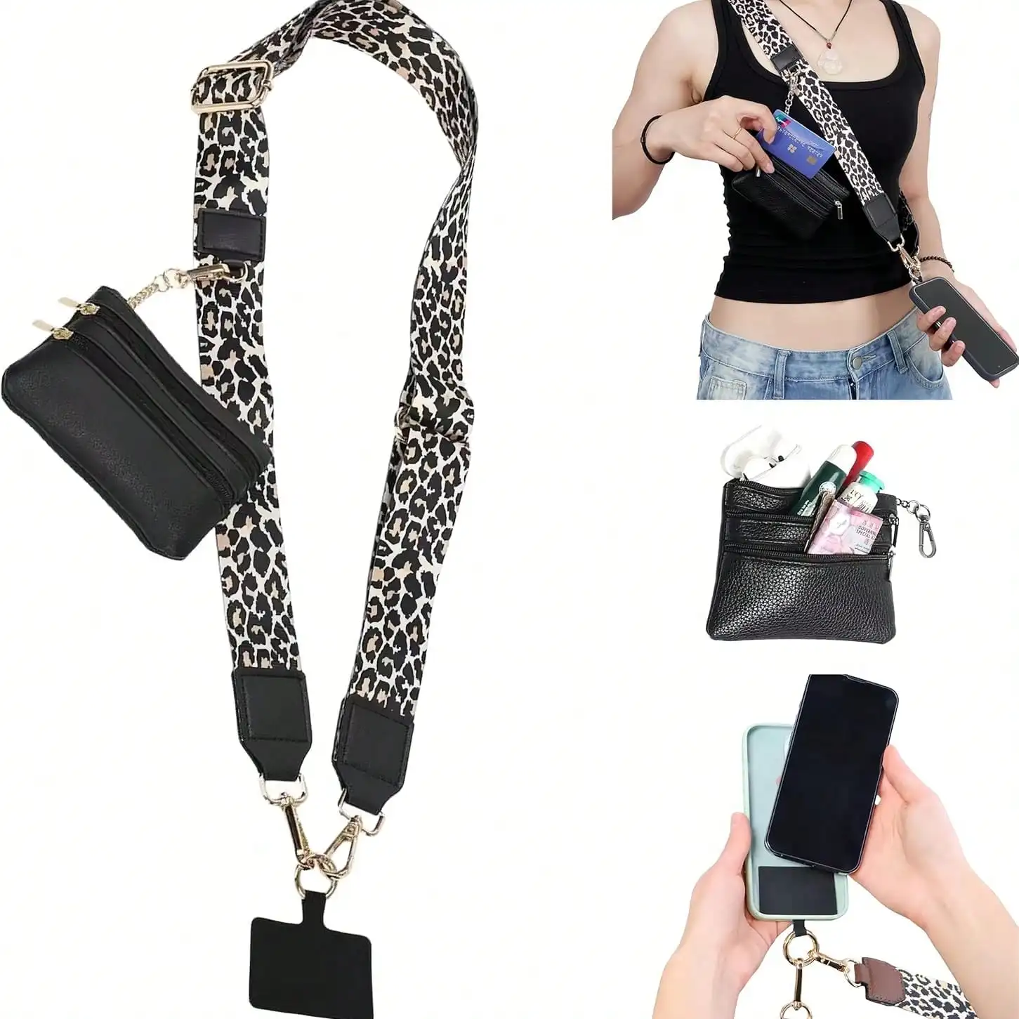1 Set Phone Accessory Kit, Includes Phone Case Lanyard, Crossbody Phone Charm, Phone Accessory Bag Pendant, Zipper Wallet, Keychain, And Replaceable Shoulder Strap And Adjustable Strap. This Product Is The Perfect Outdoor Companion, Suitable For Men And W
1 Set Phone Accessory Kit, Includes Phone Case Lanyard, Crossbody Phone Charm, Phone Accessory Bag Pendant, Zipper Wallet, Keychain, And Replaceable Shoulder Strap And Adjustable Strap. This Product Is The Perfect Outdoor Companion, Suitable For Men And W