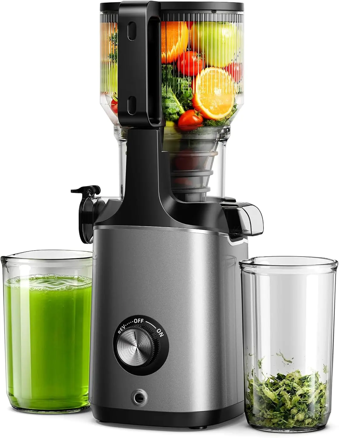 Cold Press Juicer Machines, 5.8" Wide Feed Chute, Slow Masticating Juicer for Whole Vegetables and Fruits, 99.6% High Juice Yield, Easy to clean, Juicer Machines with BPA Free
Cold Press Juicer Machines, 5.8" Wide Feed Chute, Slow Masticating Juicer for Whole Vegetables and Fruits, 99.6% High Juice Yield, Easy to clean, Juicer Machines with BPA Free