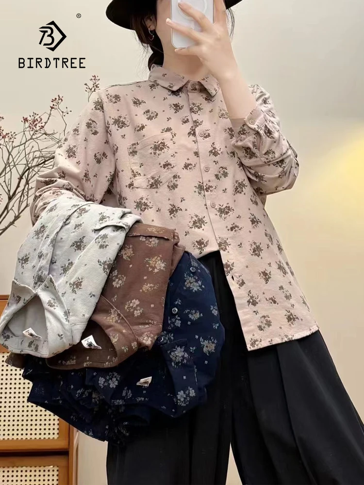 Новая осенняя рубашка с длинными рукавами из матового хлопка, женский топ с лацканами и принтом, свободная блузка Mori Girl в стиле ретро Prairie Chic, зимняя T4D131CC
Новая осенняя рубашка с длинными рукавами из матового хлопка, женский топ с лацканами и принтом, свободная блузка Mori Girl в стиле ретро Prairie Chic, зимняя T4D131CC