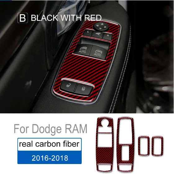 Carbon Fiber Window Switch Panel For Dodge Ram 2016-2018 Two Four Door Real Sticker Trim Interior Accessories Decoration Upgrade
Carbon Fiber Window Switch Panel For Dodge Ram 2016-2018 Two Four Door Real Sticker Trim Interior Accessories Decoration Upgrade