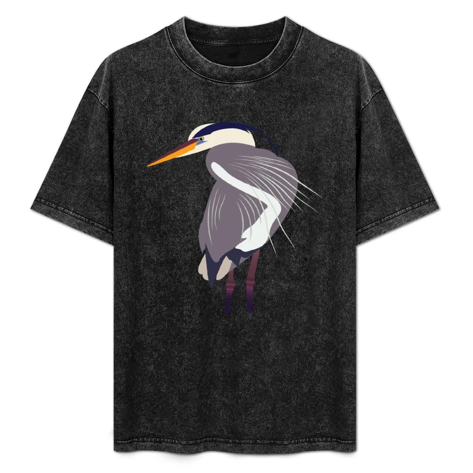Great Blue Heron sticker T-Shirt All Weather Casual Short Sleeve
Great Blue Heron sticker T-Shirt All Weather Casual Short Sleeve