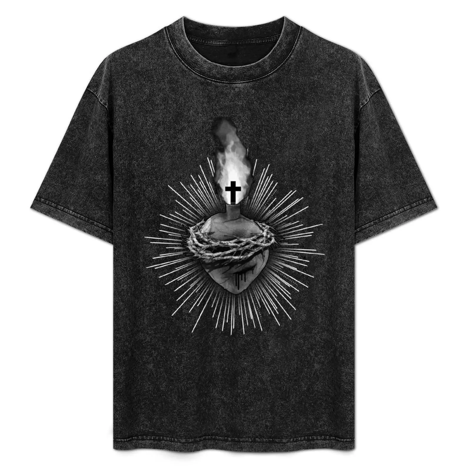 Sacred Heart T-Shirt Art Pattern Printed Casual Top
Sacred Heart T-Shirt Art Pattern Printed Casual Top