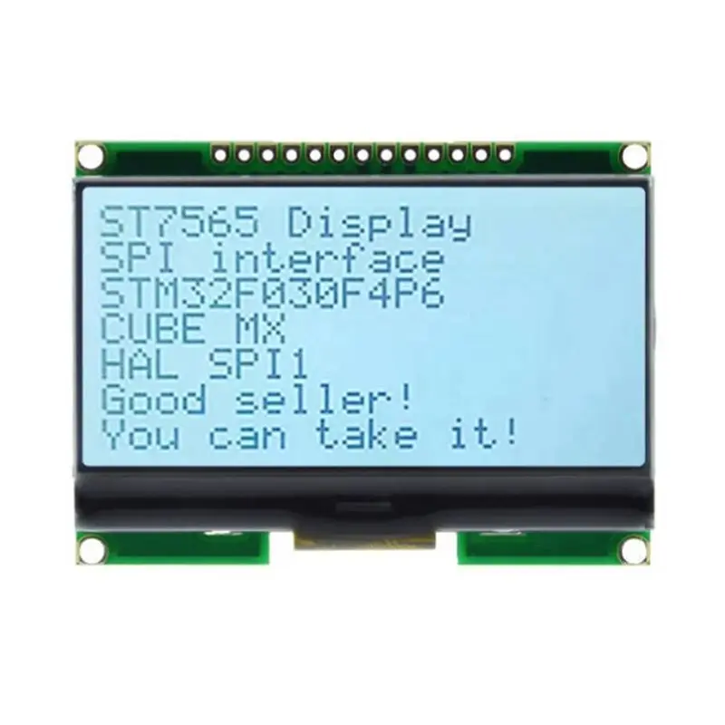 SPI Interface LCD Module LCD12864-06D 128X64 DOTS COG ST7565 Driver With Integrated Chinese Font Grey
SPI Interface LCD Module LCD12864-06D 128X64 DOTS COG ST7565 Driver With Integrated Chinese Font Grey