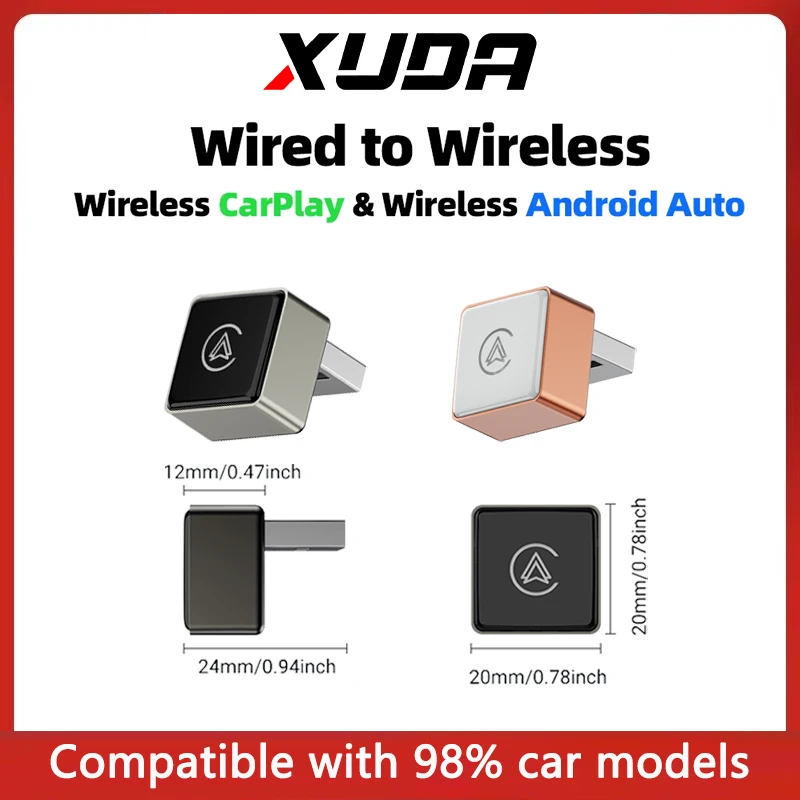 XUDA 2in1 AI Smart Box Car Intelligent Systems Wireless CarPlay Dongle Wireless Android Auto Adapter For Car With Wired CarPlay
XUDA 2in1 AI Smart Box Car Intelligent Systems Wireless CarPlay Dongle Wireless Android Auto Adapter For Car With Wired CarPlay