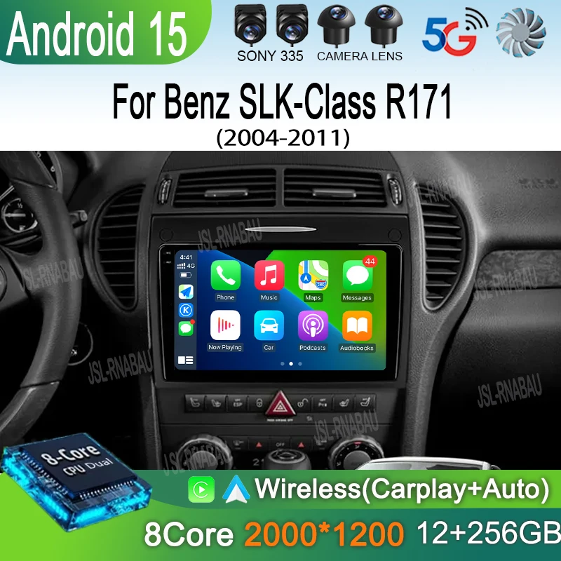 Android 15 For Benz SLK-Class R171 2004 - 2011 2K QLED Android Car Radio Multimedia Video Player GPS stereo CarPlay Head Unit 4G
Android 15 For Benz SLK-Class R171 2004 - 2011 2K QLED Android Car Radio Multimedia Video Player GPS stereo CarPlay Head Unit 4G