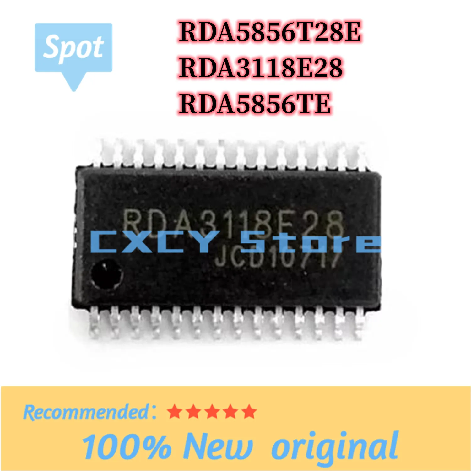 5 шт. 100% новый RDA3118E28 DA3118E DA3118 RDA5856TE RDA5856T28E RDA5856 sop-28 чипсет IC чип в наличии
5 шт. 100% новый RDA3118E28 DA3118E DA3118 RDA5856TE RDA5856T28E RDA5856 sop-28 чипсет IC чип в наличии