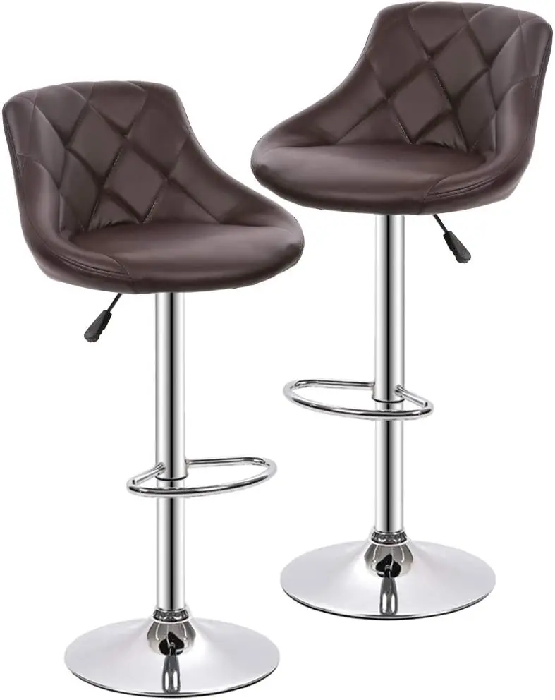 Bar Stools Barstools Swivel Stool Set of 2 Height Adjustable Bar Chairs with Back PU Leather Swivel Bar Stool Kitchen Counter
Bar Stools Barstools Swivel Stool Set of 2 Height Adjustable Bar Chairs with Back PU Leather Swivel Bar Stool Kitchen Counter