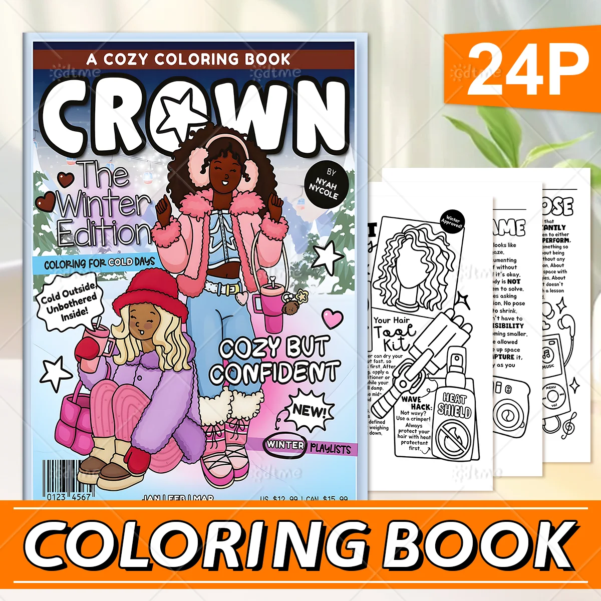 Winter Black Girl Magazine Style Coloring Book Simple Joys Stress Relief Drawing Book Perfect Gift for Party and Birthday Christ
Winter Black Girl Magazine Style Coloring Book Simple Joys Stress Relief Drawing Book Perfect Gift for Party and Birthday Christ