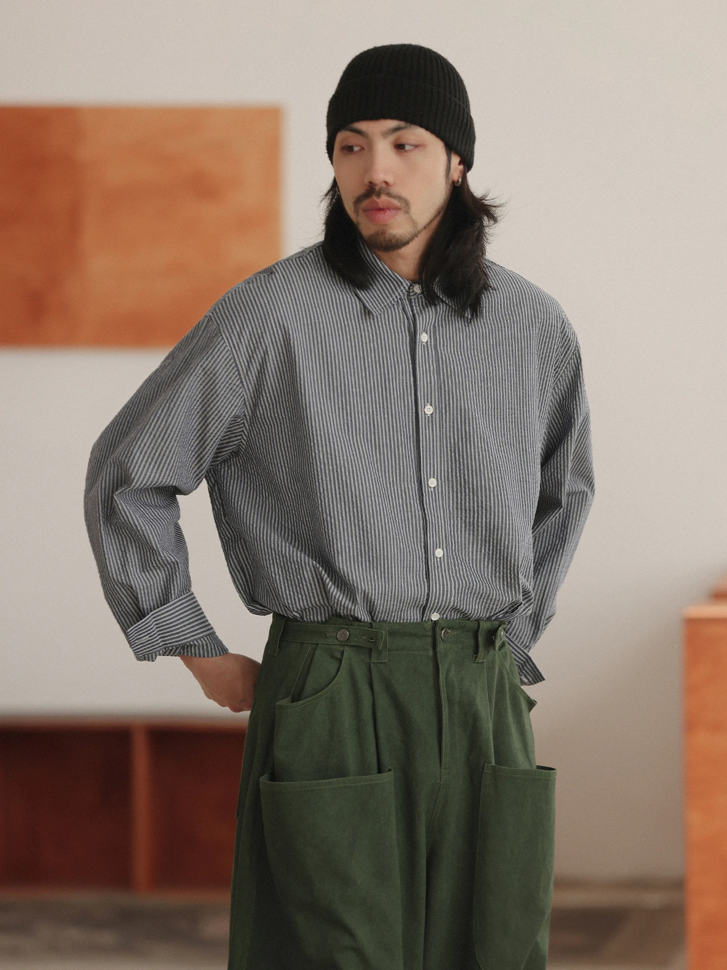 Японская ретро-рубашка Noears свободного кроя с пузырчатой текстурой, длинными рукавами, в полоску, с заниженной линией плеч, из дышащего хлопка, повседневная
Японская ретро-рубашка Noears свободного кроя с пузырчатой текстурой, длинными рукавами, в полоску, с заниженной линией плеч, из дышащего хлопка, повседневная