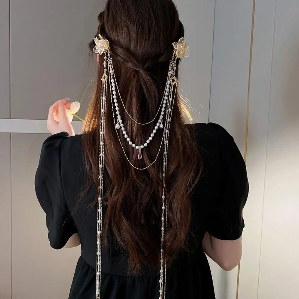 Fashion Vintage Flower Hairpin Long Tassel Hair Accessories Women Headwear Wedding Headdress Hair Clip
Fashion Vintage Flower Hairpin Long Tassel Hair Accessories Women Headwear Wedding Headdress Hair Clip