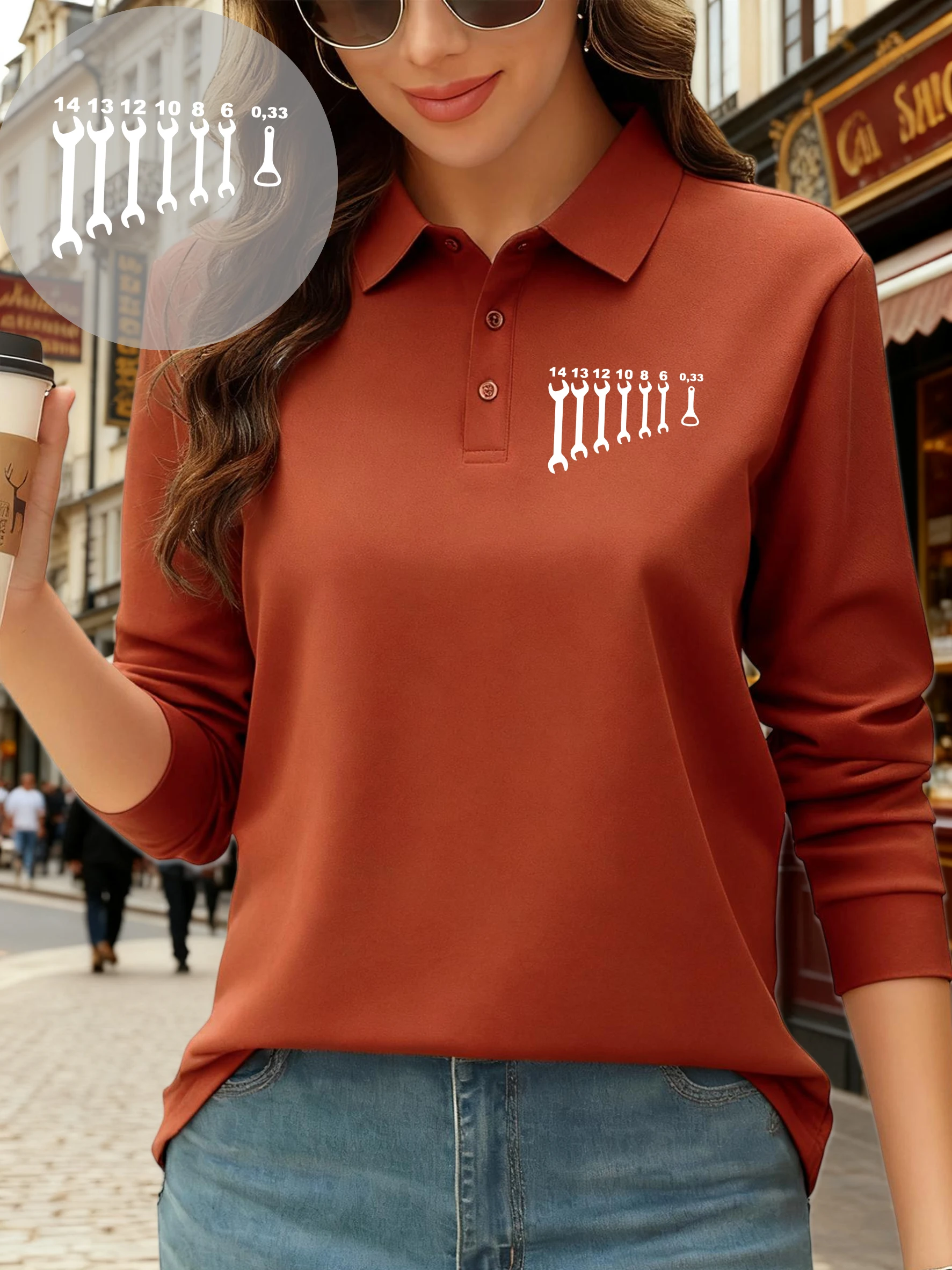 Repair Tools Of Different Sizes Print Women Long Sleeves Shirt Autumn Polo Shirts Fleece Business Sportswear Culture T-Shirt
Repair Tools Of Different Sizes Print Women Long Sleeves Shirt Autumn Polo Shirts Fleece Business Sportswear Culture T-Shirt