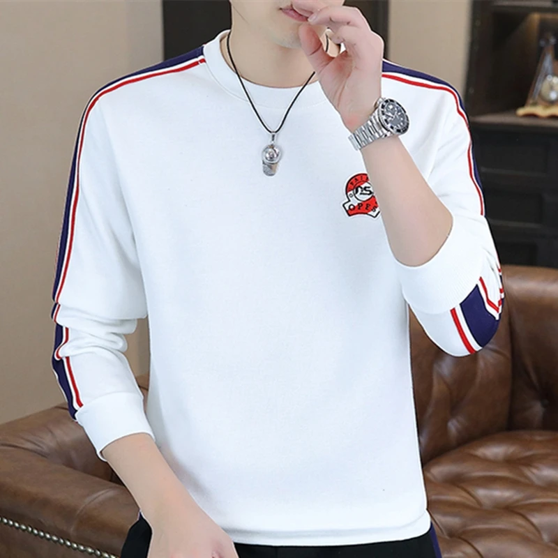 Spring Autumn New round Ne Sweatirt Men's Korean Version High-End Feeling Cool Brand American Base irt Long Sve Top
Spring Autumn New round Ne Sweatirt Men's Korean Version High-End Feeling Cool Brand American Base irt Long Sve Top