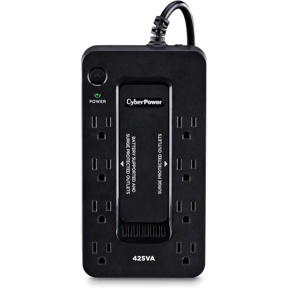 400VA UPS Power Backup with 8 Outlets, Compact Surge Protector, UL Certified
400VA UPS Power Backup with 8 Outlets, Compact Surge Protector, UL Certified